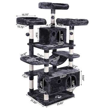 Buy BEWISHOME Large Cat Tree Condo for Indoor Cats