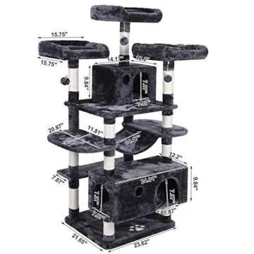 Buy BEWISHOME Large Cat Tree Condo for Indoor Cats