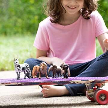 Schleich Wild Life Africa Starter Set – 4-Piece Wildlife Animal Set for Ages 3+, Featuring, Zebra,...