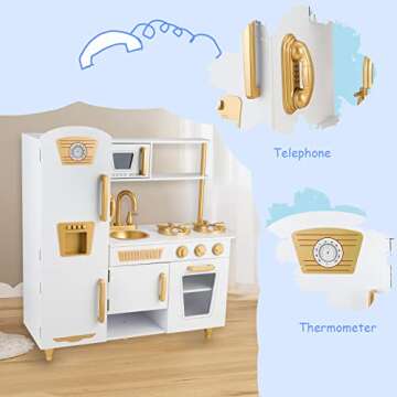 WoodenEdu Kitchen Playset for Kids - Creative & Fun