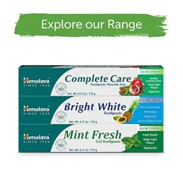 Himalaya Mint Fresh Gel Toothpaste - Fluoride Free & Natural
