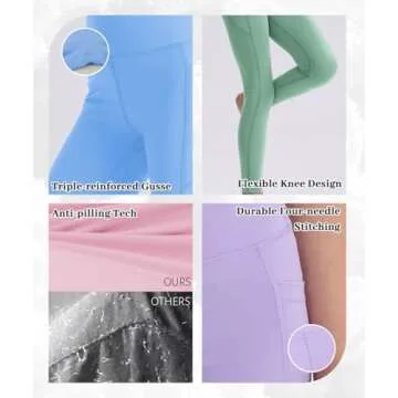 SKIDREAM Girl’s Athletic Leggings with Pockets in Style