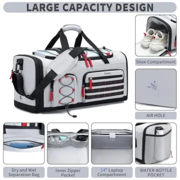 Bosstin 45L Gym Bag - Stylish and Versatile Duffle