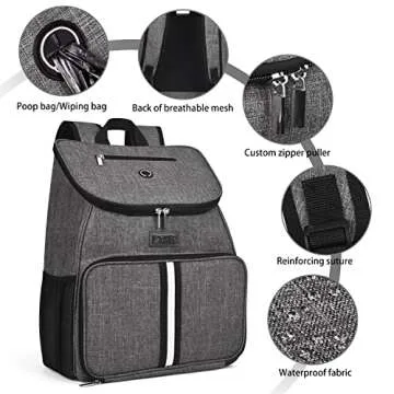 Reliable Dog Travel Backpack with Food Storage Solution