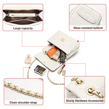 LAORENTOU Cow Leather Crossbody Bags for Women Leather Shoulder Bucket Bags Women's Crossbody Purses Clearance