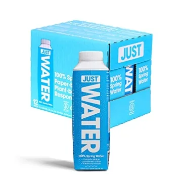 JUST Water, Premium Pure Still Spring Water in Eco-Friendly BPA Free Plant-Based Bottle - Naturally ...