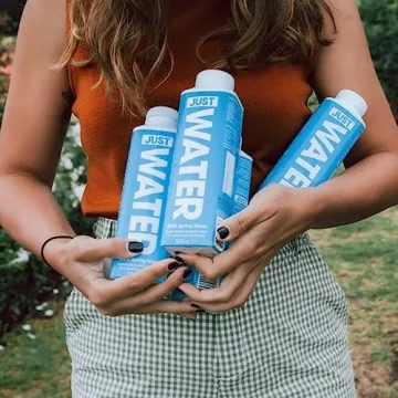 JUST Water Pure Spring Water in Eco-Friendly Packaging