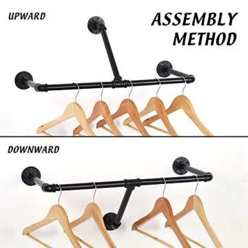 LIANTRAL 22-Inch Heavy Duty Wall Mounted Clothing Rack