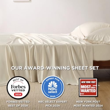 Bedsure Cooling Queen Bamboo Sheets for Perfect Sleep