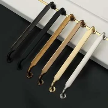 Asidrama 6 Pack 12.6 Inch(320mm) Antique Brass Kitchen Cabinet Handles, Cabinet Pulls Kitchen Cabinet Hardware for Cupboard Drawer Pulls