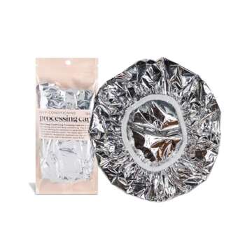 Kitsch Aluminum Foil Heat Cap for Deep Conditioning - Reusable Hair Streamer For Coloring, Perm & Tr...