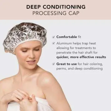 Kitsch Deep Conditioning Cap - Reusable & Adjustable Hair Care