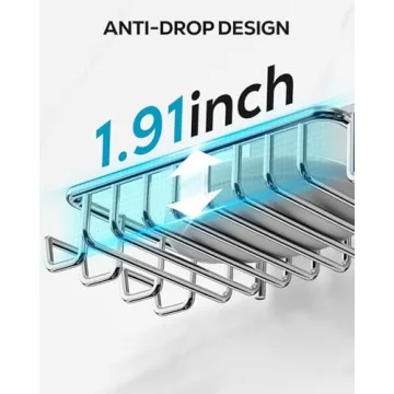 Nieifi Stainless Steel Soap Holder with Hooks for Shower