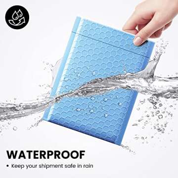 Fuxury Bubble Mailer 6x10 Inch 50 Pack Light Blue,Self-Seal Adhesive Packaging Bags, Waterproof Poly Bubble Mailers, Mailing Evenploves Packaging For Jewelry, Cards, Makeup, CD, Small Business #0