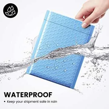Fuxury Bubble Mailer 6x10 Inch 50 Pack Light Blue,Self-Seal Adhesive Packaging Bags, Waterproof Poly Bubble Mailers, Mailing Evenploves Packaging For Jewelry, Cards, Makeup, CD, Small Business #0