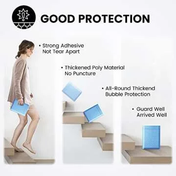 Fuxury Bubble Mailer 6x10 Inch 50 Pack Light Blue,Self-Seal Adhesive Packaging Bags, Waterproof Poly Bubble Mailers, Mailing Evenploves Packaging For Jewelry, Cards, Makeup, CD, Small Business #0