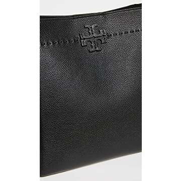 Tory Burch Women's McGraw Bucket Bag in Black - Stylish & Functional