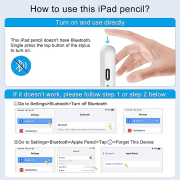 Stylus Pen for iPad with Fast Charge and Palm Rejection