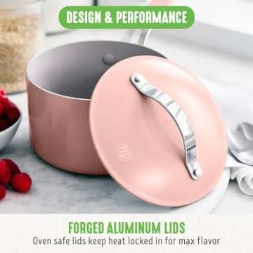 GreenLife 10-Piece Ceramic Nonstick Cookware Set For All Homes