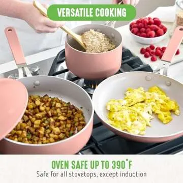 GreenLife 10-Piece Ceramic Nonstick Cookware Set For All Homes