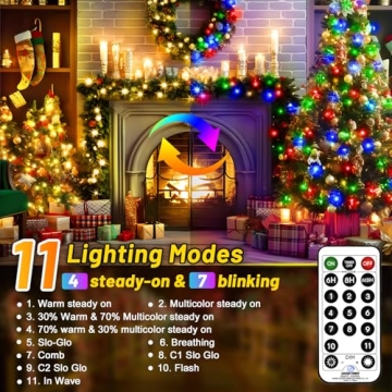 KNONEW 720 LED Color Changing Christmas Lights 328ft
