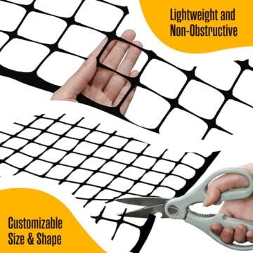 Versatile Lightweight Mesh Safety Netting for Pets & Gardens