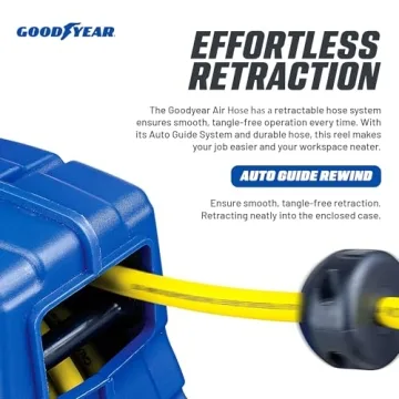 Goodyear Retractable Air Hose Reel 50' Convenient Durable