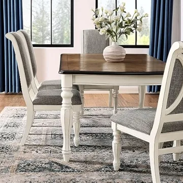 Roundhill Belleza French Country Dining Set - Rustic Charm