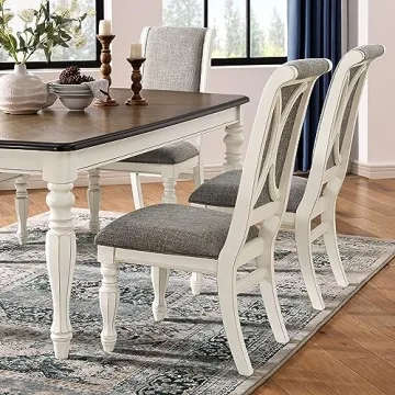 Roundhill Belleza French Country Dining Set - Rustic Charm