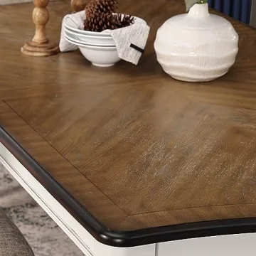 Roundhill Belleza French Country Dining Set - Rustic Charm