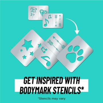 BODYMARK 8-Count Temporary Tattoo Markers for Creative Fun