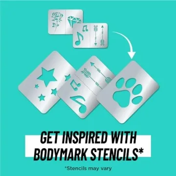 BODYMARK 8-Count Temporary Tattoo Markers for Creative Fun
