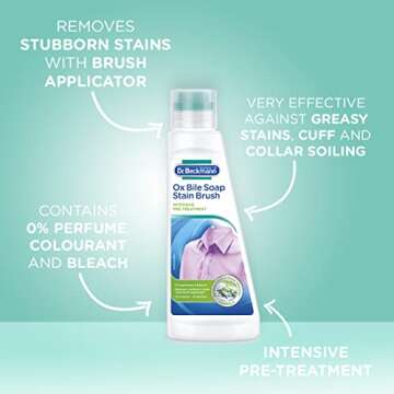 Dr. Beckmann Power Brush Stain Remover | 250 ml for Tough Stains