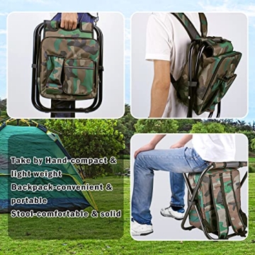 Multifunctional Kikerike Folding Backpack Cooler for Outdoors