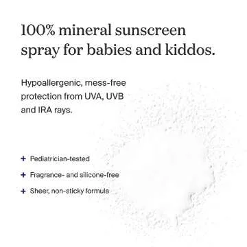 Supergoop! Sunnyscreen 100% Mineral Spray SPF 50, 3.4 fl oz - Face & Body Sunscreen for Babies & Kid...