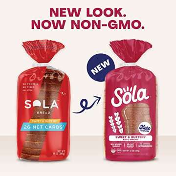 SOLA Low Carb & Keto Friendly Grilling Variety Pack - 1 Sweet & Buttery Bread & Buns