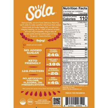 SOLA Low Carb Grilling Variety Pack - Bread & Buns