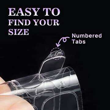 BTArtbox Nail Adhesive Tabs - 20 Sheets, Waterproof & Ultra Thin