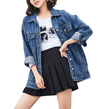 Omoone Women's Stylish Oversized Denim Jacket - Ultimate Comfort & Fashion