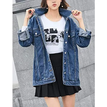 Omoone Oversized Denim Jacket - Chic and Comfortable