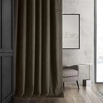 Luxurious Half Price Drapes Velvet Blackout Curtain Panel 108 Long