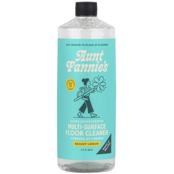 Aunt Fannie’s Ultra Concentrated Floor Cleaner Vinegar Wash: 32 oz, Makes 16 Gallons, Bright Lemon...