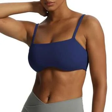 Aoxjox Sculpt Bandeau Sports Bra for Active Women