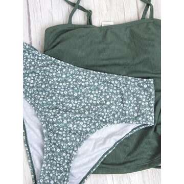 CUPSHE Women's Stylish Tankini Set - Perfect for Summer Fun