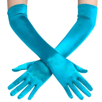 1920s Long Satin Tea Party Gloves for Adults