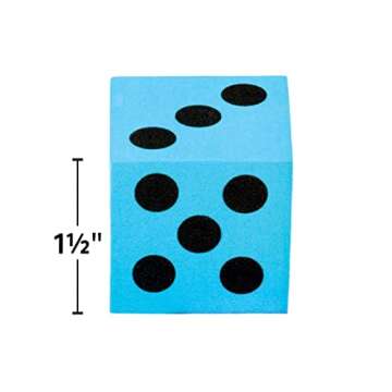 Teacher Created Resources Colorful Large Dice 12-Pack for Engaging Learning