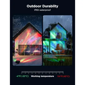 Govee Outdoor Projector Light, Holiday Laser and Aurora Projector Light for Outdoor and Indoor Decor, 16 RGB Patterns, RGBW Aurora, 51 Holiday Scene Modes, Works with Alexa, Google Assistant, Matter