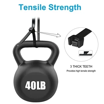 Skalon Zip Ties 8" - 1000 Pack - 40lbs Strength