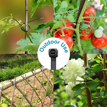 Skalon Zip Ties 8" - 1000 Pack - 40lbs Strength