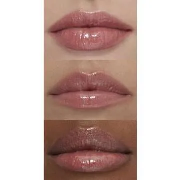e.l.f. Lip Plumping Gloss, High-Shine Liquid Lip Color, Creates Fuller Lips & Plumper Pout, Moisturizing Formula, Mauve Lady, 0.09 Fl Oz